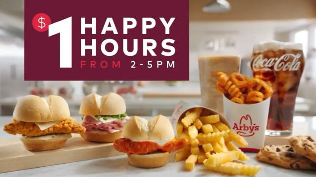 When is Arbys Happy Hour